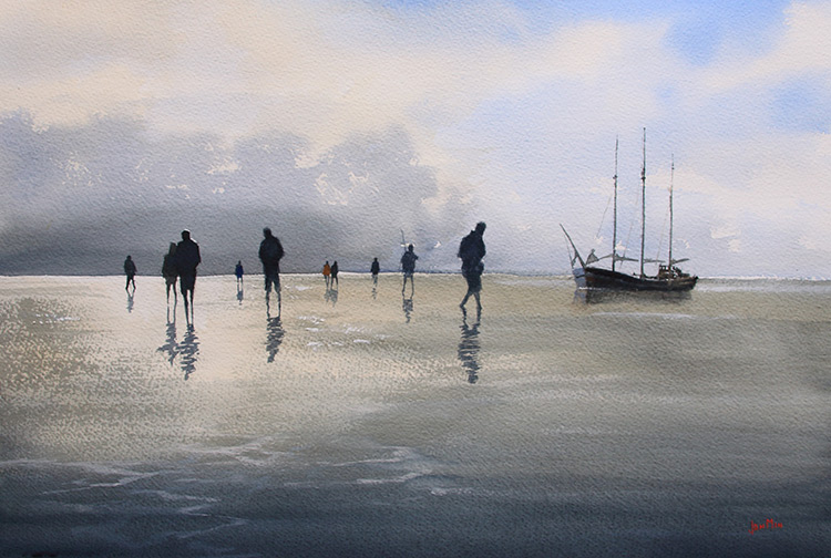 Jan Min Low tide 38 x 56 cm 20 19jpg